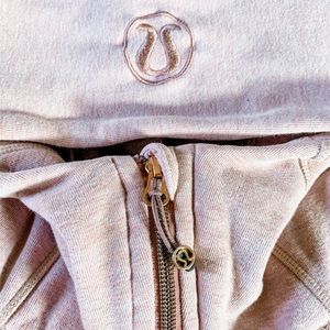 Lululemon Pink/Rose Gold Scuba Hoodie - Size 2